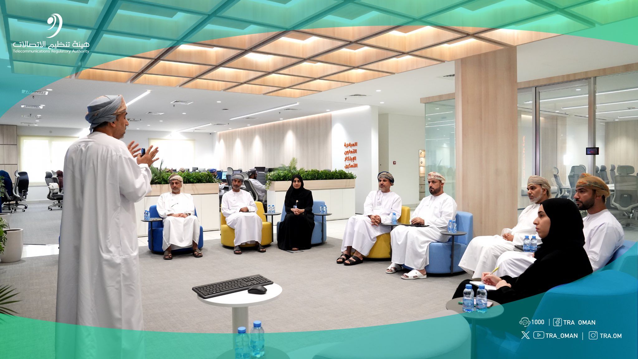 سعادة المهندس الرئيس التنفيذي لهيئة تنظيم الاتصالات يستقبل سعادة المهندس رئيس هيئة المشاريع والمناقصات والمحتوى المحلي